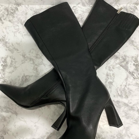 Princess Polly Sawyer Knee High Boots Black - Picture 15 of 16